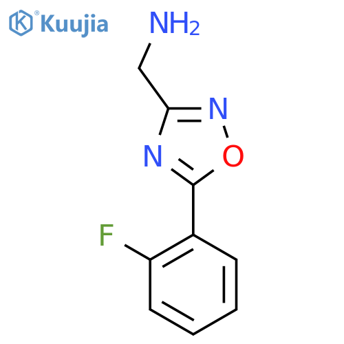 5-(2-fluorophenyl)-1,2,4-oxadiazol-3-ylmethanamine structure