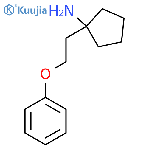 1-(2-phenoxyethyl)cyclopentan-1-amine structure