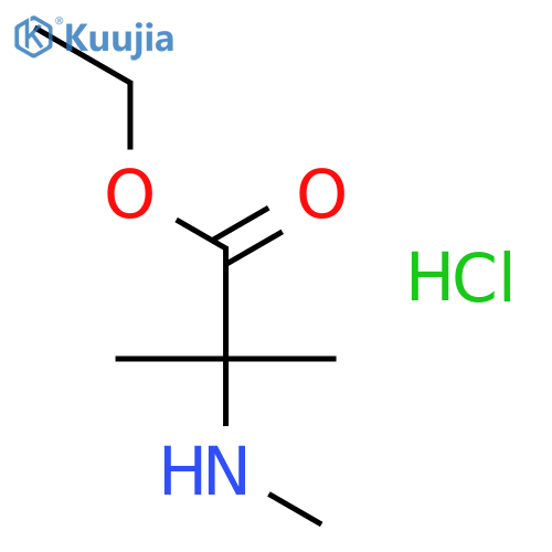 Ethyl 2-Methyl-2-(methylamino)propanoate Hydrochloride structure