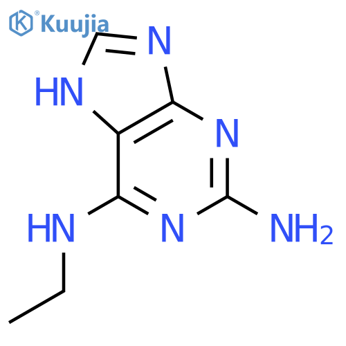 9H-Purine-2,6-diamine,N6-ethyl- structure