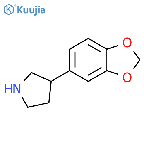 3-(2H-1,3-benzodioxol-5-yl)pyrrolidine structure