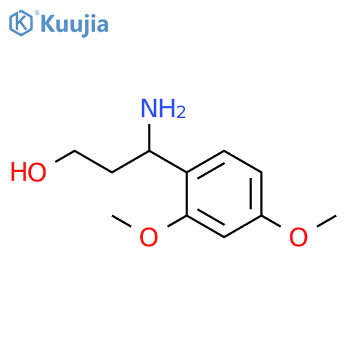 3-AMINO-3-(2,4-DIMETHOXYPHENYL)PROPAN-1-OL structure