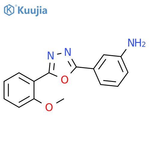 3-[5-(2-Methoxy-phenyl)-[1,3,4]oxadiazol-2-yl]-phenylamine structure