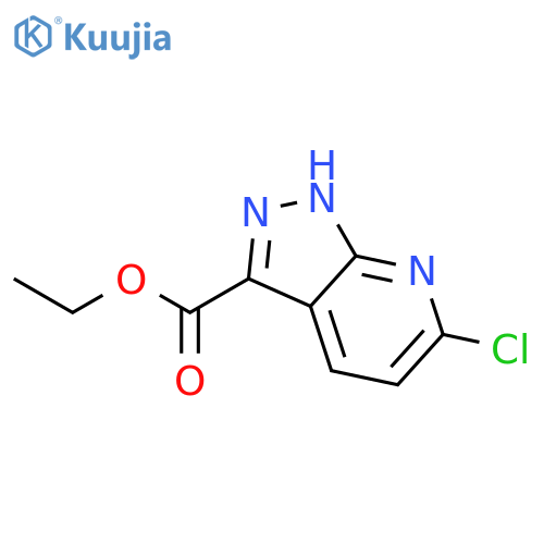 ethyl 6-chloro-1H-pyrazolo[3,4-b]pyridine-3-carboxylate structure