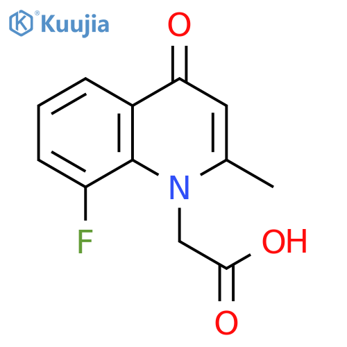 (8-fluoro-2-methyl-4-oxoquinolin-1(4H)-yl)acetic acid structure