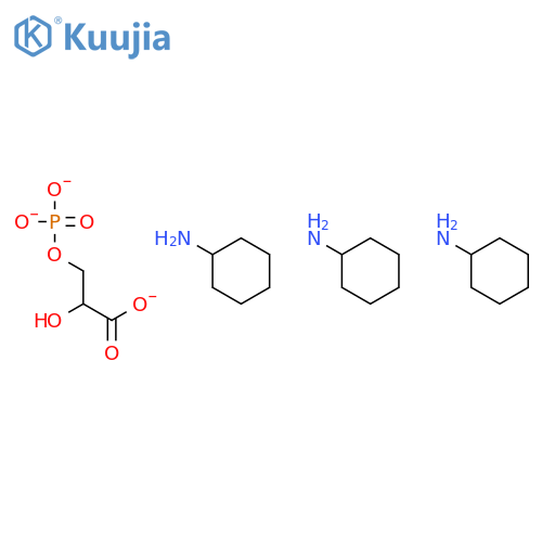 D(-)3-Phosphoglyceric acid tri(cyclohexylammonium) salt structure