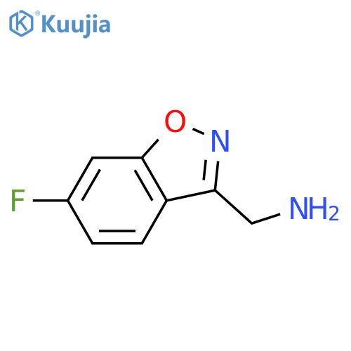 (6-fluoro-1,2-benzoxazol-3-yl)methanamine structure