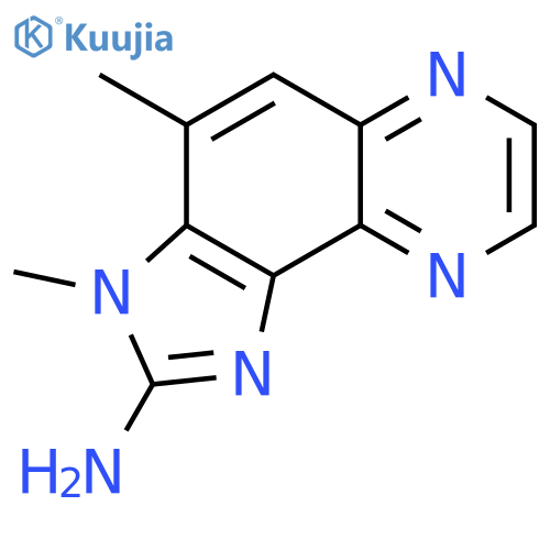 2-Amino-3,4-dimethylimidazo4,5-fquinoxaline structure
