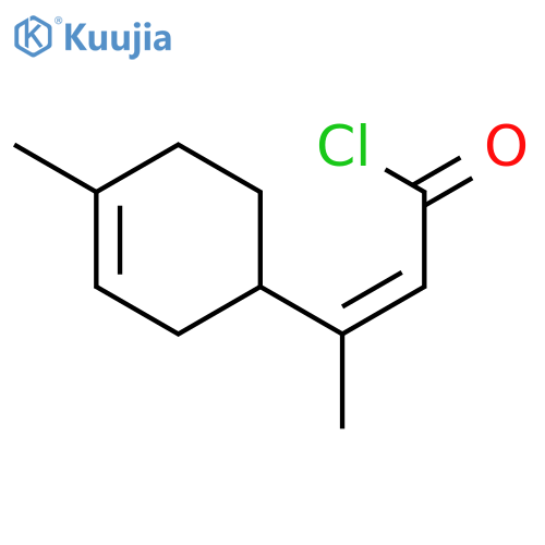 2-Butenoyl chloride, 3-(4-methyl-3-cyclohexen-1-yl)-, (Z)- structure
