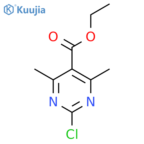 Ethyl 2-chloro-4,6-dimethylpyrimidine-5-carboxylate structure