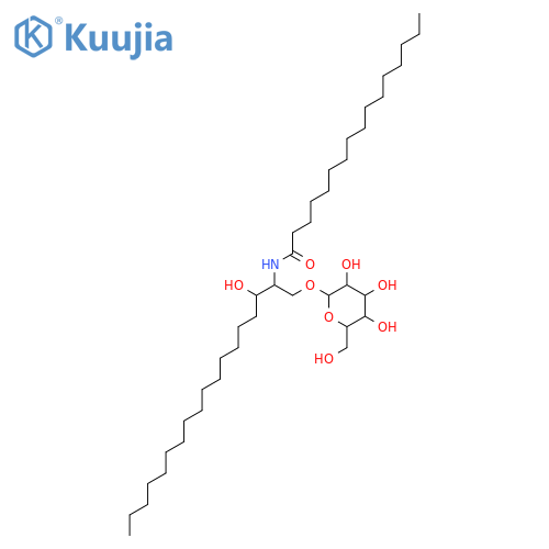 Hexadecanamide,N-[(1R,2S)-1-[(b-D-galactopyranosyloxy)methyl]-2-hydroxyheptadecyl]-,rel- (9CI) structure