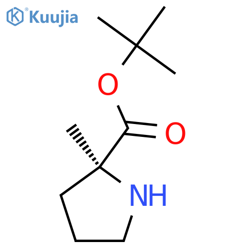 Tert-butyl (2S)-2-methylpyrrolidine-2-carboxylate structure