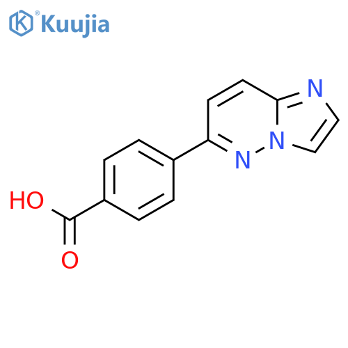 4-(Imidazo[1,2-b]pyridazin-6-yl)benzoic acid structure