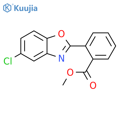 2-(5-Chloro-benzooxazol-2-yl)-benzoic acid methyl ester structure