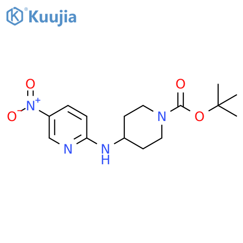 Tert-butyl 4-((5-nitropyridin-2-yl)amino)piperidine-1-carboxylate structure