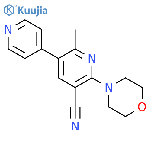 [3,4'-Bipyridine]-5-carbonitrile, 2-methyl-6-(4-morpholinyl)- structure