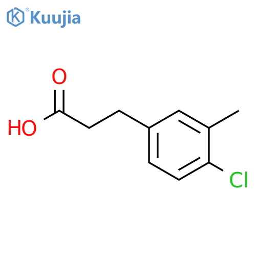 3-(4-chloro-3-methylphenyl)propanoic acid structure