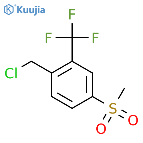 1-(chloromethyl)-4-methanesulfonyl-2-(trifluoromethyl)benzene structure
