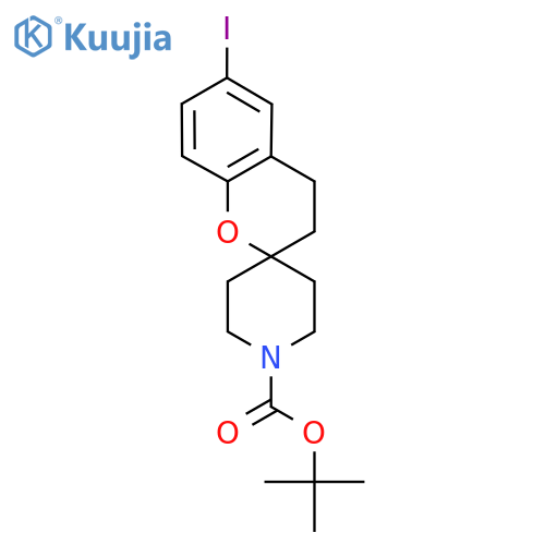 tert-Butyl 6-iodospiro[chroman-2,4'-piperidine]-1'-carboxylate structure