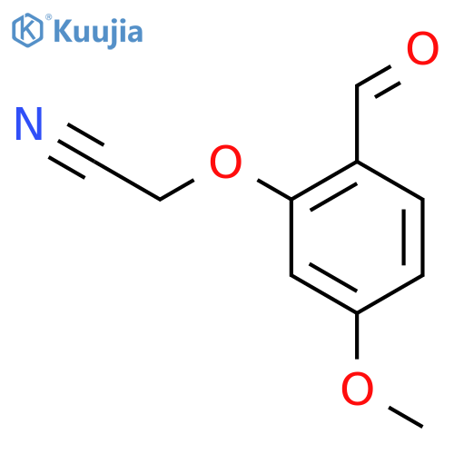(2-Formyl-5-methoxyphenoxy)acetonitrile structure