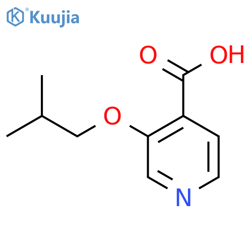 3-(2-methylpropoxy)pyridine-4-carboxylic acid structure
