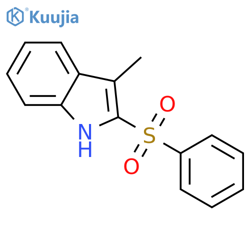 3-methyl-2-(phenylsulfonyl)-1H-indole structure