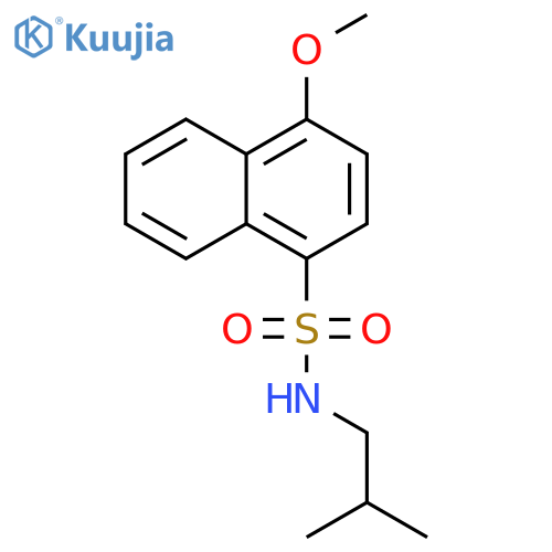4-methoxy-N-(2-methylpropyl)naphthalene-1-sulfonamide structure