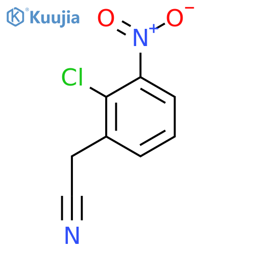 2-(2-chloro-3-nitrophenyl)acetonitrile structure