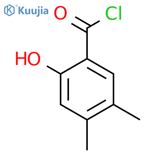 4,5-Dimethyl-2-hydroxybenzoyl chloride structure