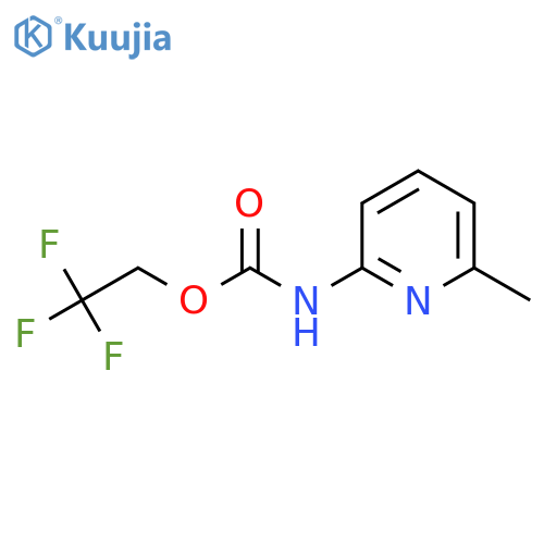 2,2,2-Trifluoroethyl N-(6-Methylpyridin-2-yl)carbamate structure
