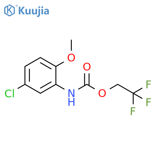 2,2,2-trifluoroethyl N-(5-chloro-2-methoxyphenyl)carbamate structure