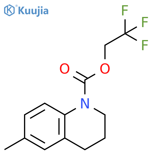 2,2,2-trifluoroethyl 6-methyl-1,2,3,4-tetrahydroquinoline-1-carboxylate structure