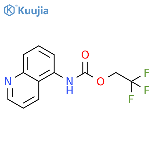 Carbamic acid, N-5-quinolinyl-, 2,2,2-trifluoroethyl ester structure