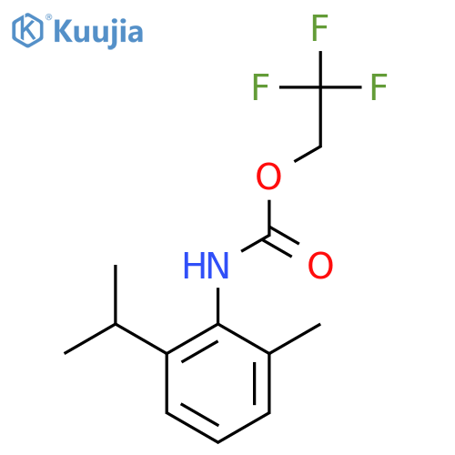 2,2,2-Trifluoroethyl N-2-Methyl-6-(propan-2-yl)phenylcarbamate structure