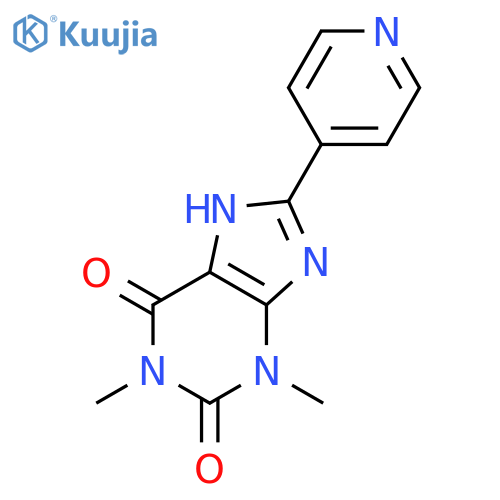 1H-Purine-2,6-dione,3,9-dihydro-1,3-dimethyl-8-(4-pyridinyl)- structure