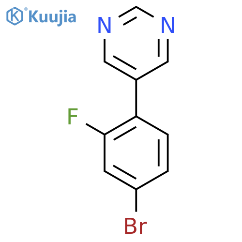 5-(4-Bromo-2-fluorophenyl)pyrimidine structure