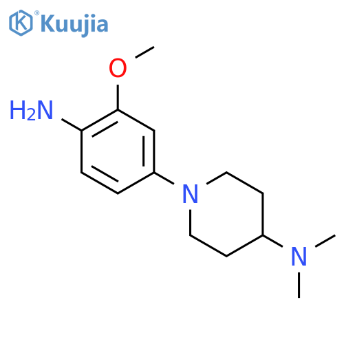 1-(4-Amino-3-methoxyphenyl)-N,N-dimethylpiperidin-4-amine structure