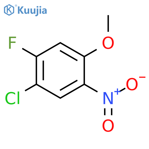 1-Chloro-2-fluoro-4-methoxy-5-nitrobenzene structure