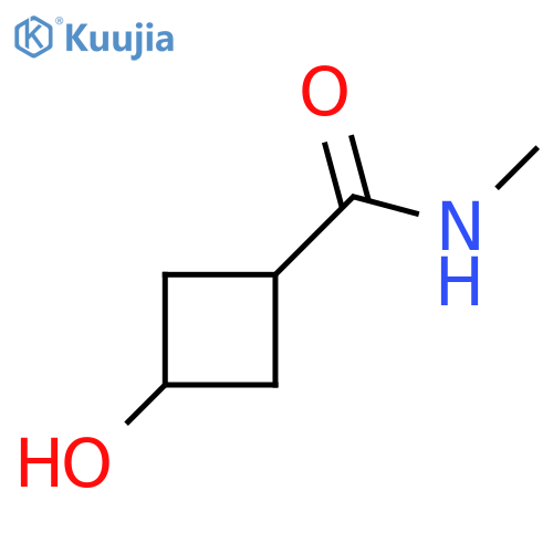 3-hydroxy-N-methylcyclobutane-1-carboxamide structure