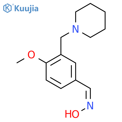 4-Methoxy-3-(piperidin-1-ylmethyl)benzaldehyde oxime structure