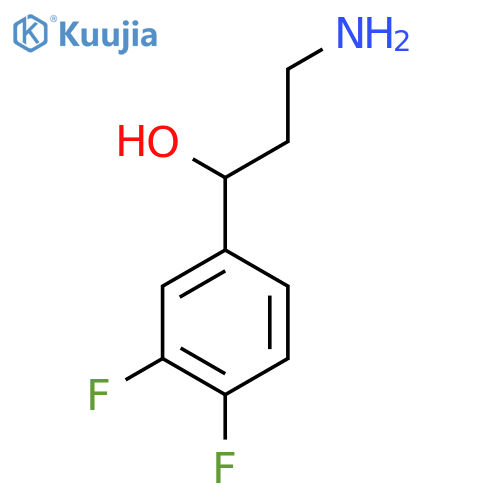 3-Amino-1-(3,4-difluorophenyl)propan-1-ol structure