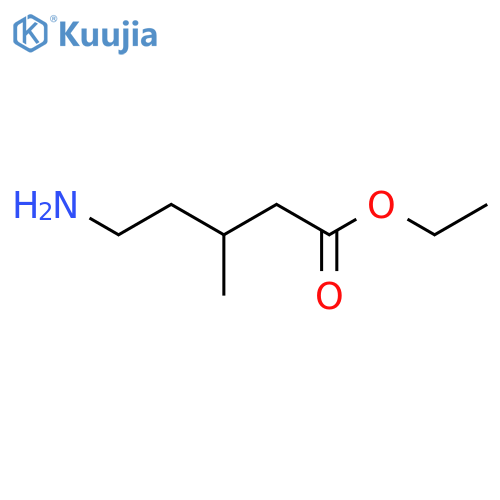 Ethyl 5-amino-3-methylpentanoate structure