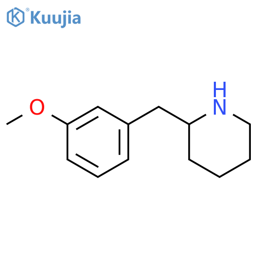 2-(3-METHOXY-BENZYL)-PIPERIDINE structure