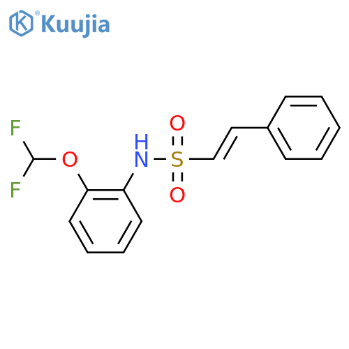 N-[2-(difluoromethoxy)phenyl]-2-phenylethene-1-sulfonamide structure