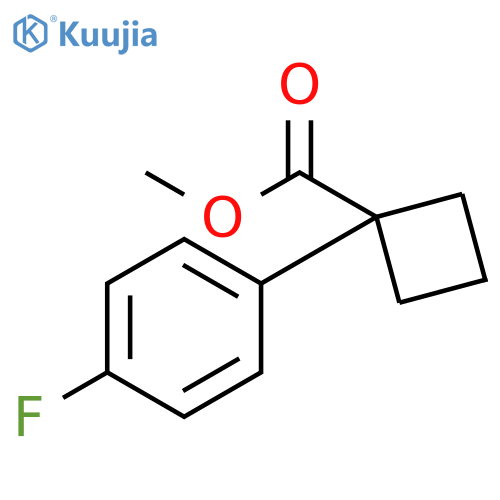 Methyl 1-(4-fluorophenyl)cyclobutane-1-carboxylate structure