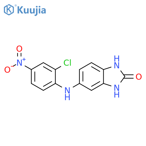 5-(2-chloro-4-nitrophenyl)amino-2,3-dihydro-1H-1,3-benzodiazol-2-one structure