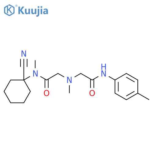 N-(1-Cyanocyclohexyl)-N-methyl-2-[methyl[2-[(4-methylphenyl)amino]-2-oxoethyl]amino]acetamide structure