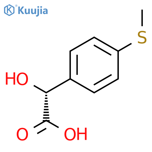 2-hydroxy-2-4-(methylsulfanyl)phenylacetic acid structure