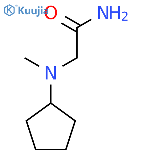 2-[Cyclopentyl(methyl)amino]acetamide structure