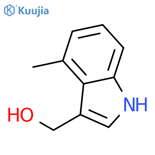 (4-Methyl-1H-indol-3-yl)methanol structure
